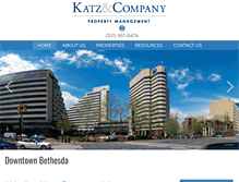 Tablet Screenshot of katzproperty.com